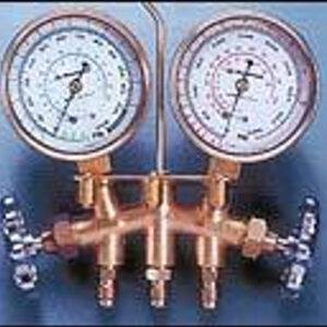 Brass Manifold Set with Sight Glass Hang Hook & Gauge Protectors